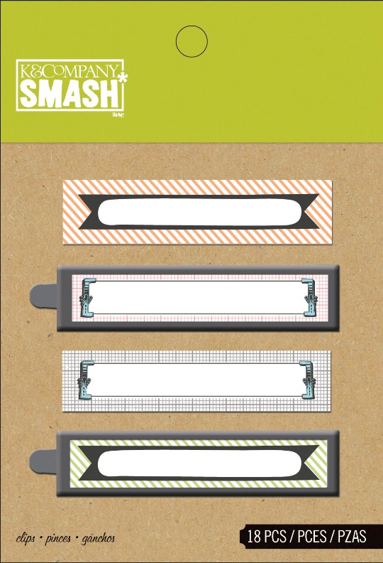 K & Company Smash Collection: Clips Spine, 4 Pieces