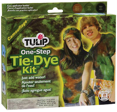 Tulip One-Step Tie-Dye Kit: Camouflage, Dyes Up to 8 Shirts