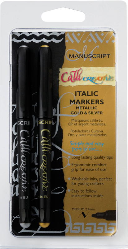 Manuscript CalliCreative Italic Metallic Marker Set