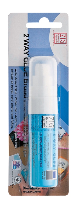Zig 2 Way Glue Pen: Broad Point, 15mm