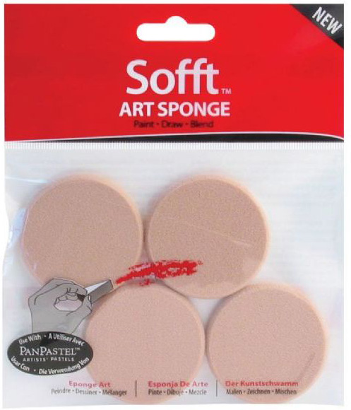 Sofft Applicators and Tools: Art Sponge, Round, 4-Pack