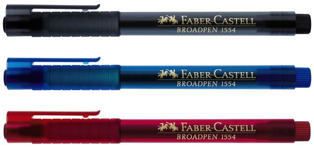 Faber-Castell Fineliner Broadpen 1554: Blue, Pack of 10
