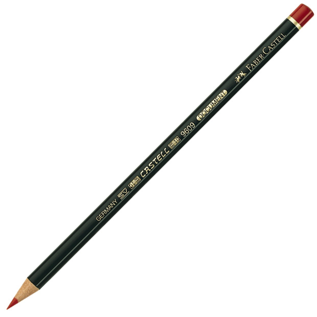 Faber-Castell Document 9100 1/2 Indelible Pencil: Red, Pack of 12