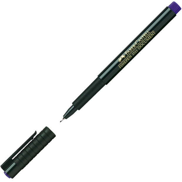 Faber-Castell Fineliner Finepen 1511: Blue, Pack of 10