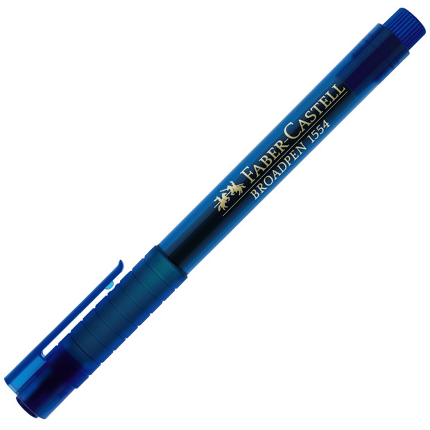 Faber-Castell Fineliner Broadpen 1554: Blue, Pack of 10