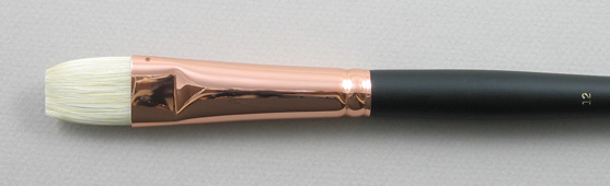 Chungking Hog Bristle 1300 Bright # 12 Brush: Head Shot