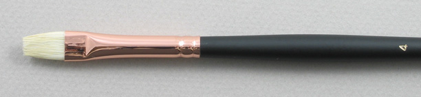 Chungking Hog Bristle 1300 Bright # 4 Brush: Head Shot