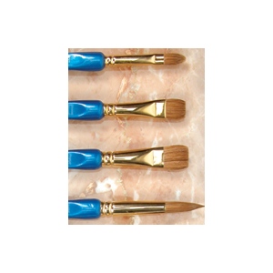 Museum Blue Topaz Brush: Round, Size 18