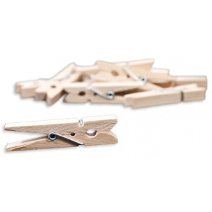 Canvas Clothespins: Small, Natural