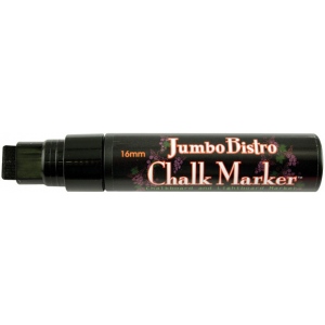 Marvy Bistro Chalkboard and Lightboard Jumbo Marker: Black, 16mm
