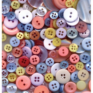Buttons Galore & More Button Bananza Grab Bag: Pastel