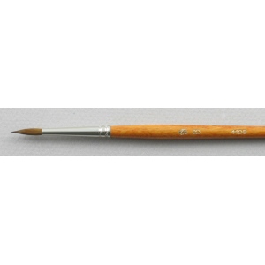 Kolinsky Sable Long Handle Round Brush # 8 (Made in Russia)