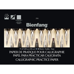 Bienfang Calligraphic Practice Paper Pad: 9" x 12", 50-Sheet