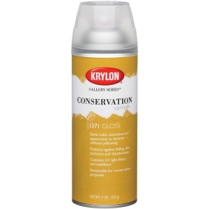 Krylon Gallery Series Conservation Varnish Spray: Gloss, 11 oz. Can