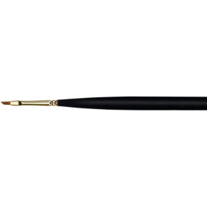 Princeton Best Synthetic Sable Miniature Watercolor and Acrylic Brush: Size 0, Angular Shader