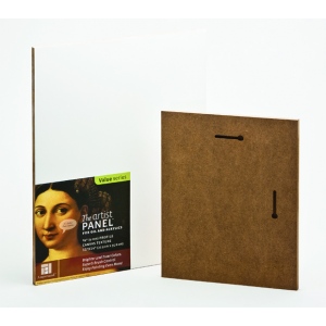 Ampersand 3/8" Flat Artist Panel with Hanging Slot: 9" x 12", Case of 10