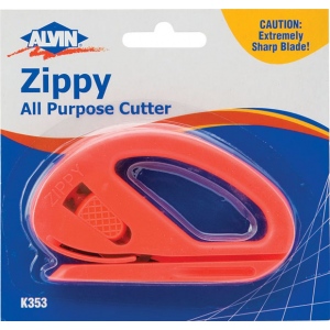Alvin Zippy Cutting Tool: Knife, Single, Blister-Carded