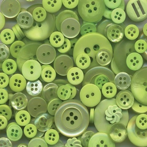 Buttons Galore & More Button Bananza Grab Bag: Spring Green