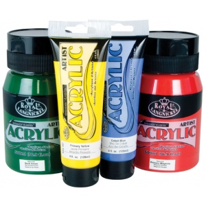Toyal & Langnickel Essentials Acrylic Paint: Naples Yellow, 4 Fl. oz. Tube (120ml)