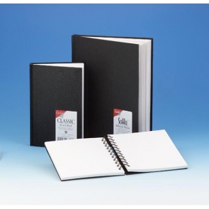 Cachet Classic Black Sketch Book: 5 1/2" x 8 1/2", 110 Pages