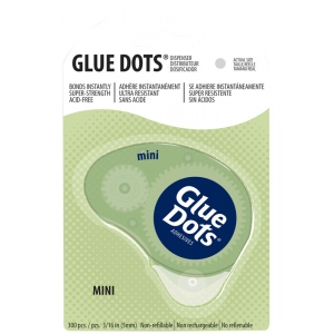Glue Dots Dot N Go Adhesive Dispenser: Mini, 3⁄16",300 Count