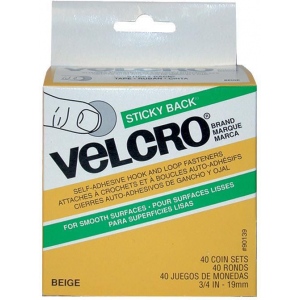 Velcro Sticky Back Coins: Box of 40