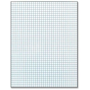 Roaring Spring Scholastic 4 x 4 Quad Ruled Pad: 8 1/2" x 11", 50 Sheets
