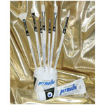 Permalba Beginner Oil Brush White Bristle: Set of 7