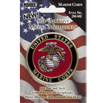 Pioneer Self-Adhesive Metal Military Medallion: Marine Corps