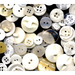 Buttons Galore & More Button Bananza Grab Bag: White