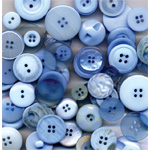 Buttons Galore & More Button Bananza Grab Bag: Ocean Blue