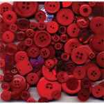 Buttons Galore & More Button Bananza Grab Bag: Fire Engine Red