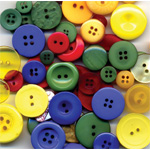 Buttons Galore & More Button Bananza Grab Bag: Primary