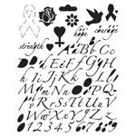 Blue Hills Studio Breast Cancer Awareness Lettering Template: 7.5" x 9.5", Hope Letter Template