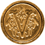 Manuscript Initial Ceramic Mini Seal: V