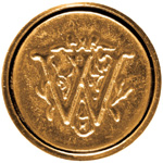 Manuscript Initial Ceramic Mini Seal: W