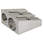 Dahle Double Hole Sharpener: Metal Wedge Shape, Box of 25