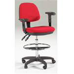 Marting Feng Shui Drafting Height Chair: Black