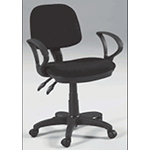Martin Vesuvio Drafting Height Seating Chair: Black