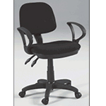 Martin Vesuvio Desk Height Seating Chair: Black