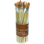 Heritage Synthetic Acrylic and Oil: 60 Pieces