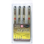 Pigma Sepia Drawing Set