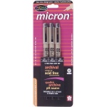 Pigma Micron Fine Line Design Pen: 3-Piece Set, All Black, 0.25, 0.35, 0.45mm