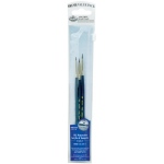 Royal & Langnickel 9100 Series Zip N' Close Brush Set: Dark Blue, Sable, Detail 3/0, 2/0, 0