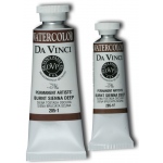 Da Vinci Artists' Watercolor Paint: Burnt Sienna Deep, 15ml Tube