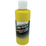 Createx Airbrush Paint: Brite Yellow, Transparent, 2 oz.