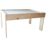 Beka Mini-Train Table: Maple Activity Table with Split Top