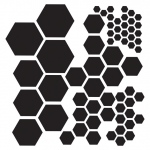 The Crafter's Workshop Design Template: Hexagons, 12" x 12"
