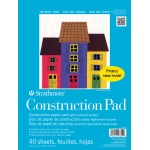 Strathmore 100 Series Construction Paper: Tape Bound Pad,  9" x 12", Sheet of 40