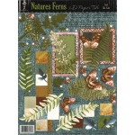 Hot Off the Press 3-D Papier Tole Die Cut: Single Sheet, Foil, Nature's Ferns